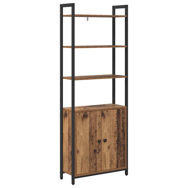 vidaXL B&uuml;cherregal Altholz 60 x 24 x 161 cm Holzwerkstoff
