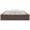 vidaXL Ottoman-Bett ohne Matratze Dunkelbraun 120x200 cm Stoff