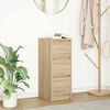 vidaXL Sideboard Sonoma-Eiche 29,5x34x76 cm Holzwerkstoff