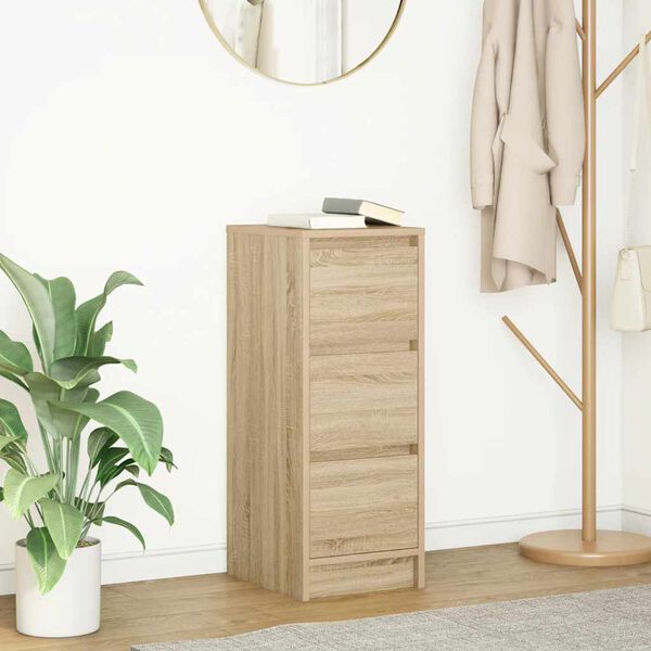 vidaXL Sideboard Sonoma-Eiche 29,5x34x76 cm Holzwerkstoff
