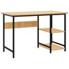 vidaXL Computertisch Schwarz und Eiche Hell 105x50x72 cm MDF und Metall