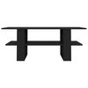 vidaXL Couchtisch Schwarz 110x55x42 cm Holzwerkstoff