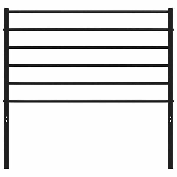 vidaXL Kopfteil Metall Schwarz 107 cm