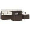 vidaXL Gartensofa-set 6 stk. Braun Poly-Rattan