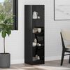 vidaXL Highboard Schwarz Eichen-Optik 35 x 37 x 142 cm Holzwerkstoff