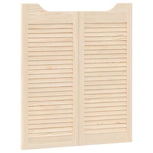 vidaXL Schwingt&uuml;ren 2 stk. 90 x 40 cm Massives Kiefernholz Natur
