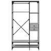 vidaXL Kleiderst&auml;nder mit Schubladen Grau Sonoma 100x40x180 cm