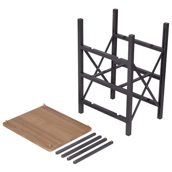 Bo-Camp Faltschrank mit 3 Schubladen Hamlets Grau