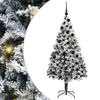 vidaXL Künstlicher Weihnachtsbaum mit 300 LEDs mit Ständer Weiß 180 cm