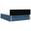 vidaXL Ottoman-Bett mit Matratzen Blau 160x200 cm Stoff