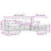 vidaXL Outdoor-Sofagarnitur mit Kissen 4 pcs Natur und Beige