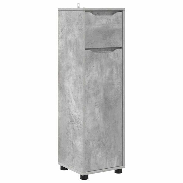 vidaXL Badezimmerschrank Beton Grau 30,5 x 30 x 101 cm Holzwerkstoff