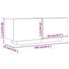 vidaXL TV-Schrank Altholz-Optik 100x35x40 cm Holzwerkstoff