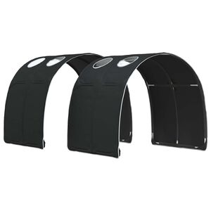 vidaXL Bettunnel 2 stk. Schwarz Polyester