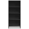 vidaXL Bücherregal Schwarz 60x35x139 cm Holzwerkstoff
