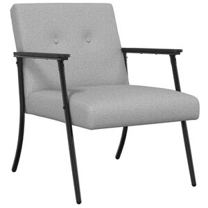 vidaXL Sessel Wolkengrau Stoff