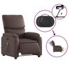 vidaXL Massagesessel Elektrisch Braun Kunstleder