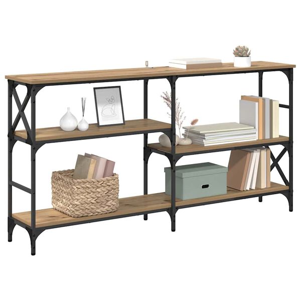 vidaXL Konsolentisch Artisan-Eiche 150 x 29 x 76,5 cm Holzwerkstoff