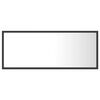 vidaXL LED-Badspiegel Grau 100x8,5x37 cm Acryl