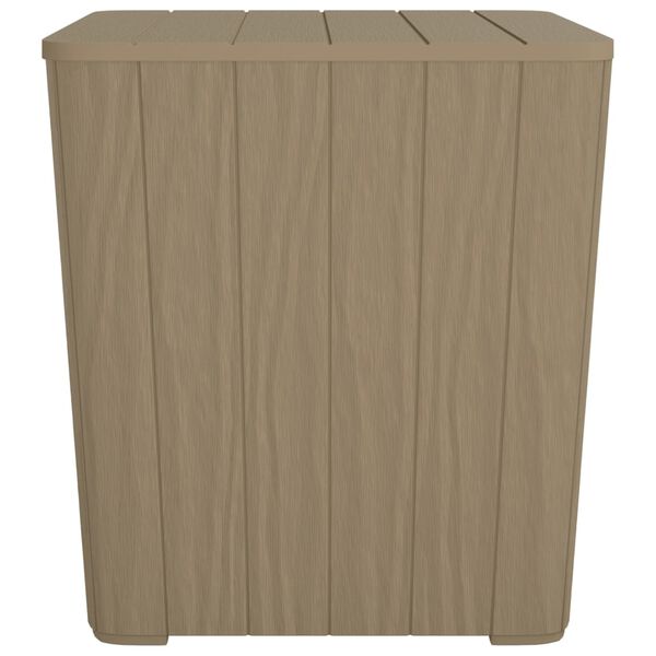 vidaXL Gartentisch mit Abnehmbarer Tischplatte Hellbraun Polypropylen