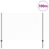vidaXL Zaun mit Pfosten Grau 1,5 x 100 m Stahl und PVC