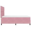 vidaXL Boxspringbett mit Matratze mit Kopfteil Rosa 160 x 200 cm Stoff