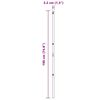 vidaXL Zaunpfosten 13 pcs Silber Stahl
