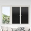 vidaXL Fensterfolie Statisch Matt Schwarz 45x500 cm PVC