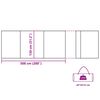 vidaXL Camping-Windschutz Blau 508x130 cm Wasserdicht