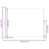 vidaXL Seitenmarkise Ausziehbar 220x300 cm Schwarz
