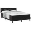 vidaXL Boxspringbett mit Kopfteil Schwarz 190 x 140 cm Samt