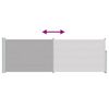 vidaXL Ausziehbare Seitenmarkise 100x300 cm Grau