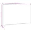 vidaXL Magnetisches Whiteboard mit Rahmen aus massivem Kiefernholz 80 x 55 cm
