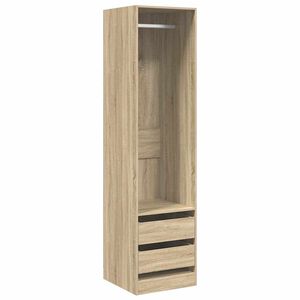 vidaXL Kleiderschrank mit Schubladen Sonoma-Eiche 50x50x200 cm