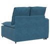 vidaXL Modulares Sofa Endmodul mit Armlehne Kissen Blau 100 cm