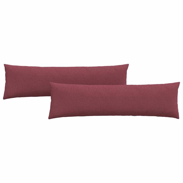 vidaXL Sofakissen 2 pcs Weinrot 145 x 40 cm Stoff