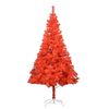 vidaXL K&uuml;nstlicher Weihnachtsbaum Beleuchtung & Kugeln Rot 180 cm