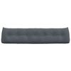 vidaXL R&uuml;cken Kissen Dunkelgrau 200 x 24 x 50 cm Samt