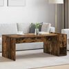 vidaXL Couchtisch Ger&auml;ucherte Eiche 101,5 x 50 x 37 cm Holzwerkstoff
