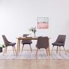 vidaXL Esszimmerst&uuml;hle 4 Stk. Taupe Stoff