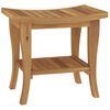 vidaXL Badezimmer-Beistelltisch 50x35x45 cm Massivholz Teak