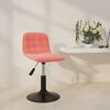 vidaXL Esszimmerstuhl Drehbar Rosa Samt