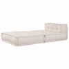 vidaXL Modulares Sofaelement Creme 70x70x54 cm Stoff