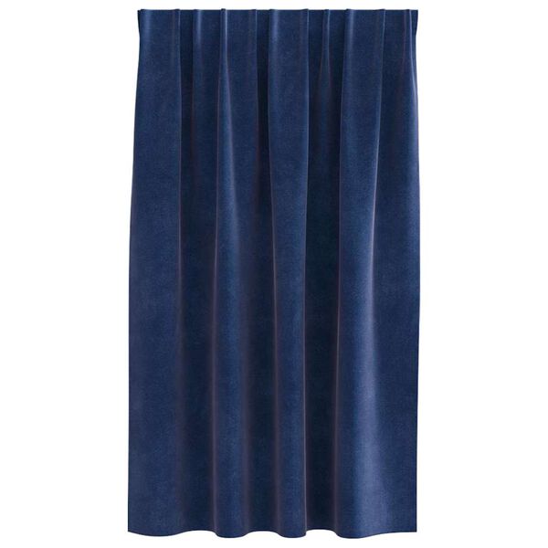 vidaXL Verdunkelungsvorh&auml;nge 2 pcs Dunkelblau 140 x 140 cm Samt