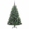 vidaXL K&uuml;nstlicher klappbarer Weihnachtsbaum mit 150 LEDs Gr&uuml;n 150 cm