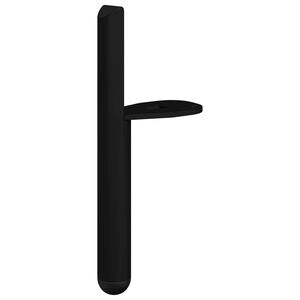 vidaXL M&ouml;belbeine 2 pcs Schwarz 66 x 36 x 160 mm Eisen