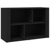 vidaXL Sideboard Schwarz 80x30x54 cm Holzwerkstoff