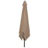 vidaXL Gartenparasol Taupe und Schwarz 295 x 295 x 245 cm