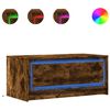 vidaXL LED-Couchtisch R&auml;uchereiche Holzwerkstoff