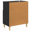 vidaXL Sideboard Schwarz Eichen-Optik 35 x 60 x 70 cm Holzwerkstoff